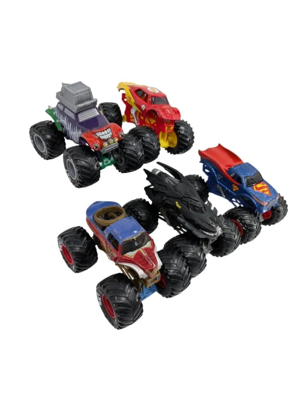Monster Jam DC Comic Diecast 1:64 Lot of 5 Justice League Monster Trucks BKT